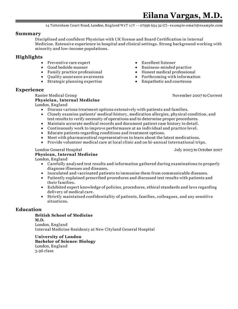 24 Amazing Medical Resume Examples | LiveCareer