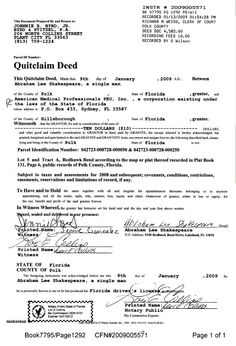 Fillable Online saclaw Sample Quitclaim Deed With Instructions 