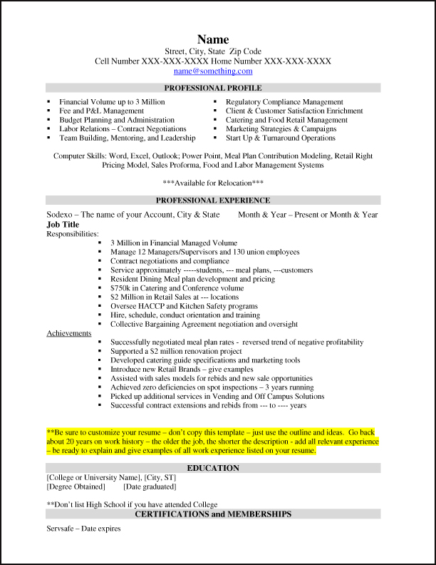 Resume For Second Job Choppix