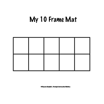 ten frame mat – SIS For Teachers