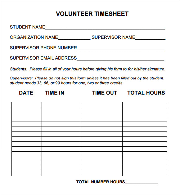 volunteer forms templates Kleo.beachfix.co